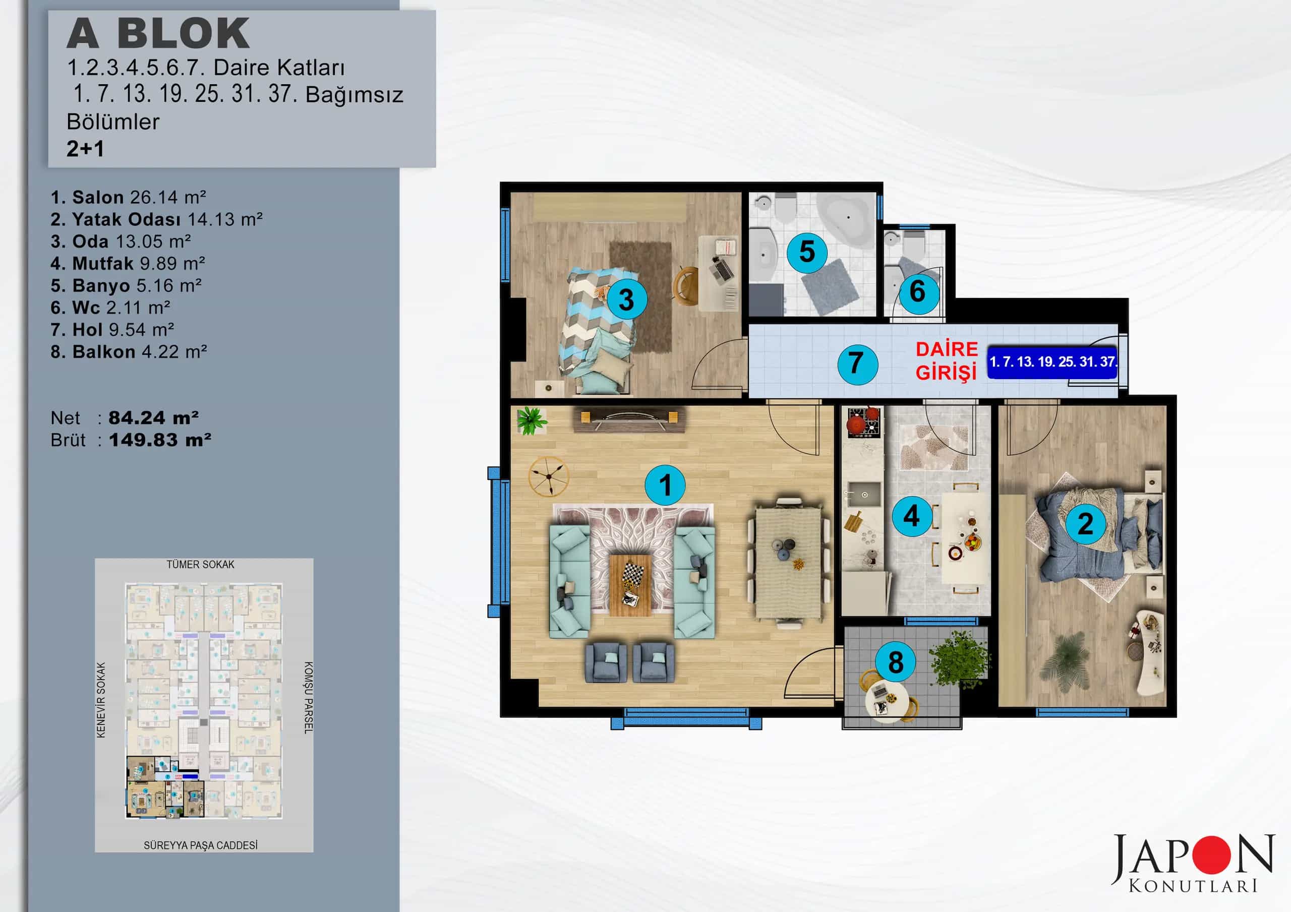 Pendik 27 A Blok 19 No'lu 2+1 Daire – Görsel 1