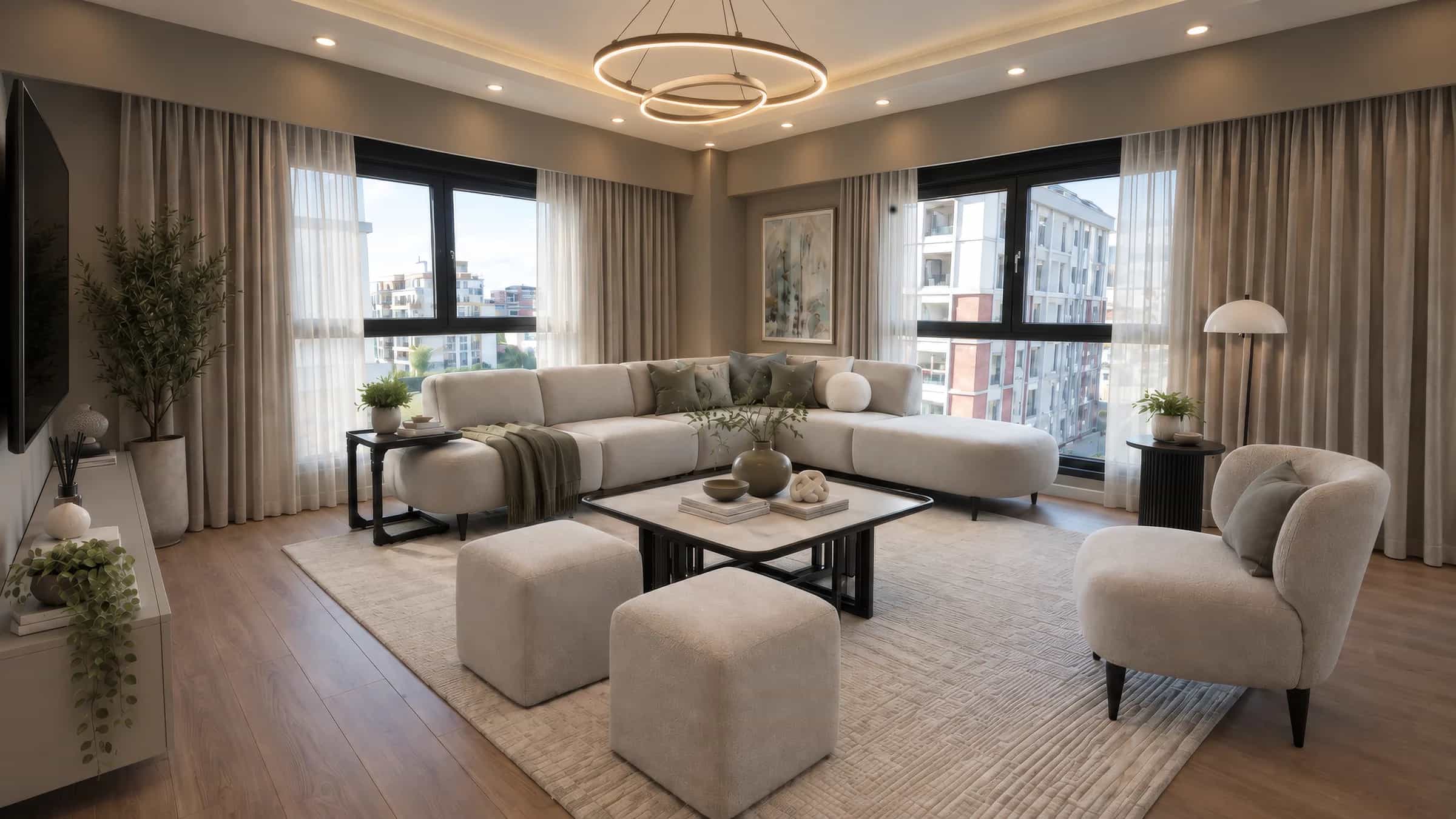 Sancaktepe 25 Japon Konutları B2 Blok 2+1 daire — Salon